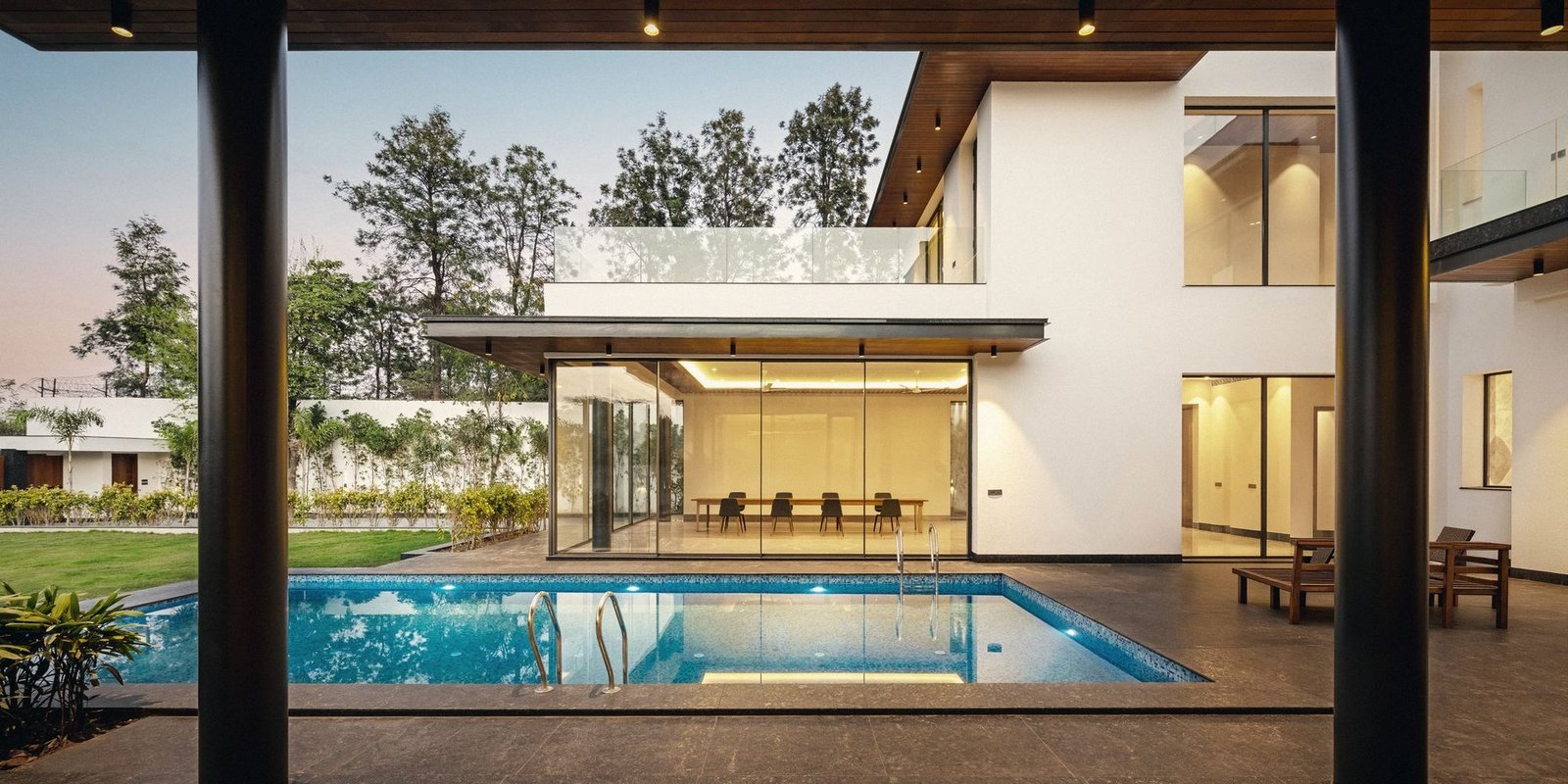 Poolside pavilion of a BMB home